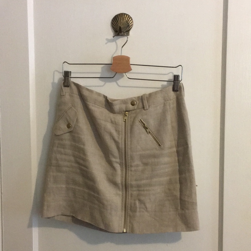 J.Crew Linen blend mini skirt